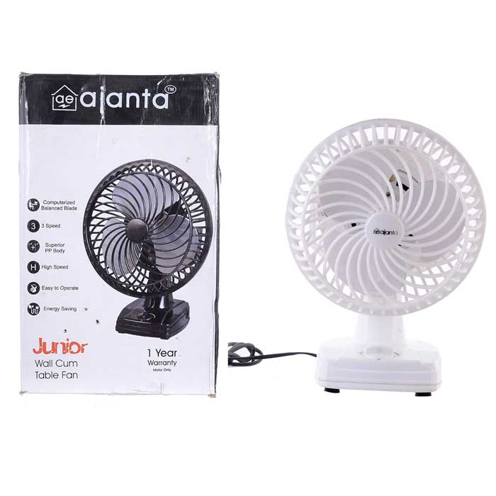 Wall Table Fan 9 Inch Ajanta, How Many Inches Is An 8 Person Round Table Fan